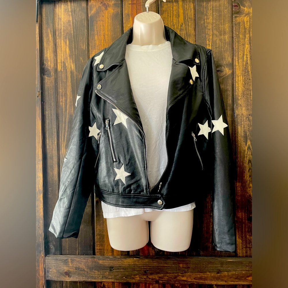 Three Birds Nest Motorcycle Jacket, Size L